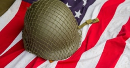 Amerikanischer Helm im zweiten Weltkrieg